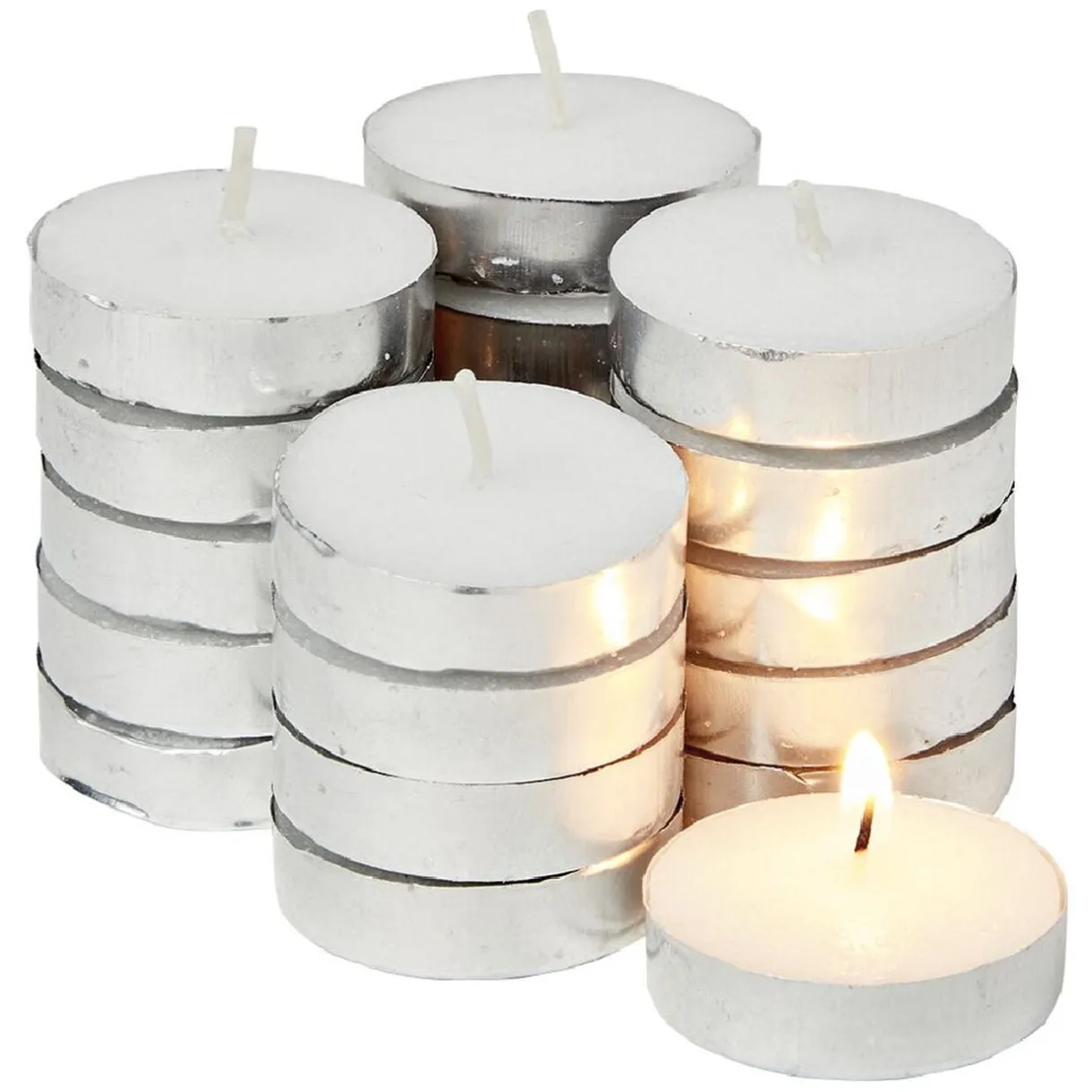 Lot de 20 bougies chauffe-plat Ø3.5cm blanc < Gifi Clearance