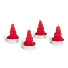 Lot de 4 bougies chauffe-plat forme sapin Noël - 3 coloris < Gifi Sale