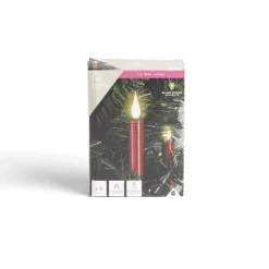Lot de 5 bougies LED rouges flamme blanc chaud avec télécommande < Gifi Sale