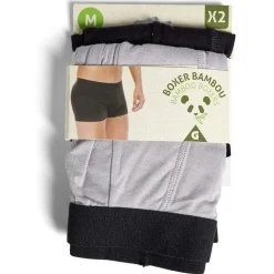 Lot de 2 boxers homme taille M bambou et élasthanne noir < Gifi Hot