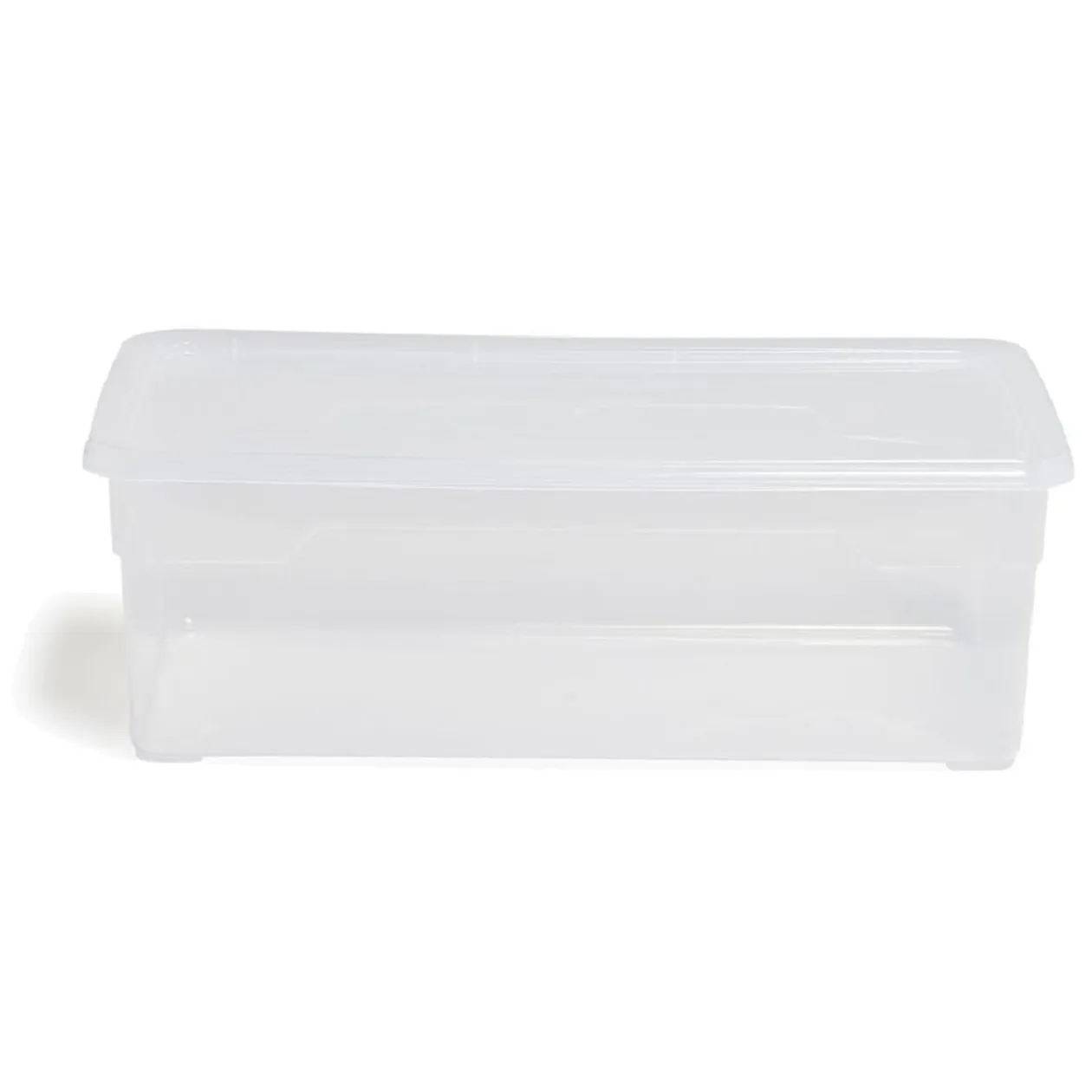 Lot de 4 box 11L plastique transparent