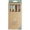 Lot de 4 brosses à dents souples poils nylon et manche bambou