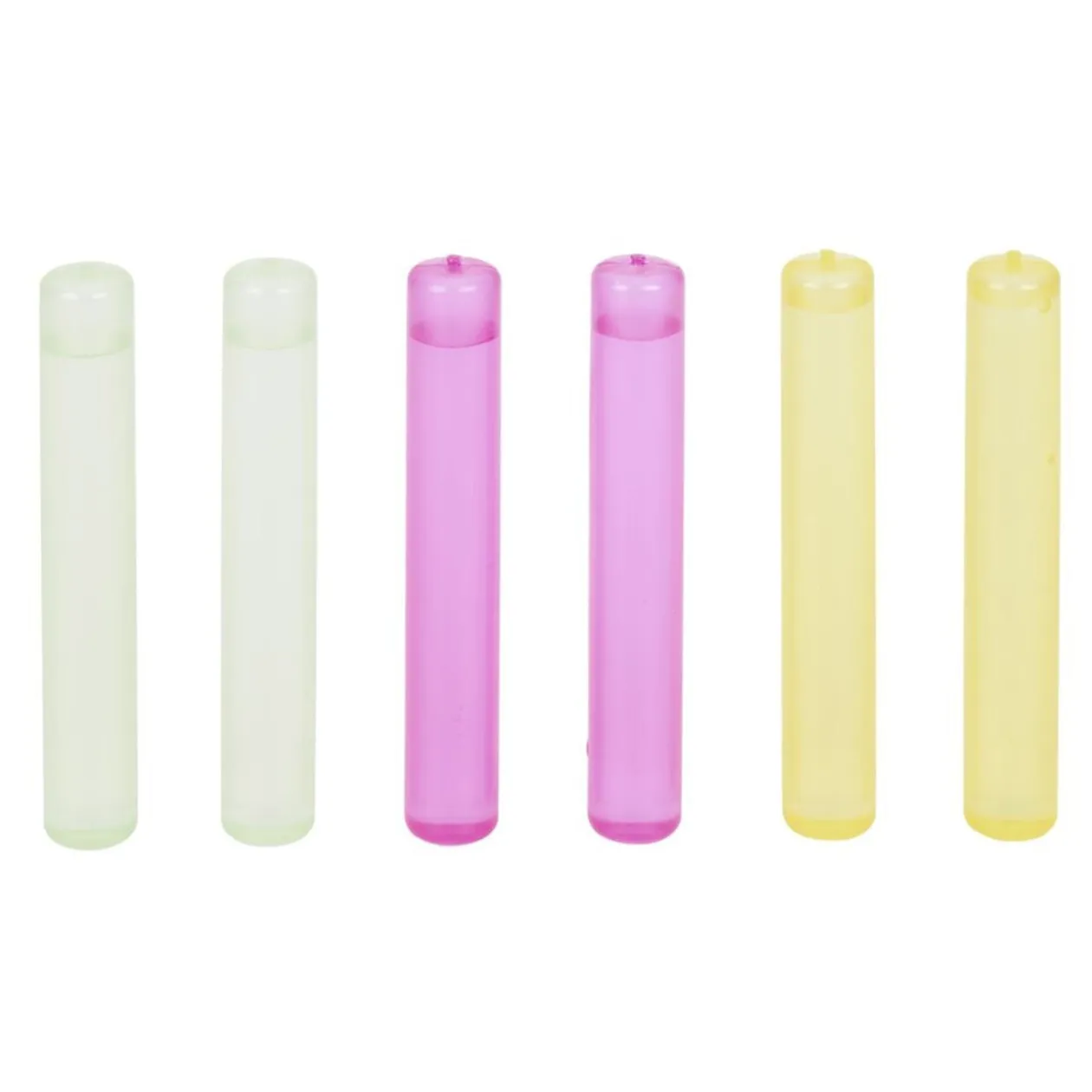 Lot de 6 bâtons de glace réutilisables vert/jaune/rose