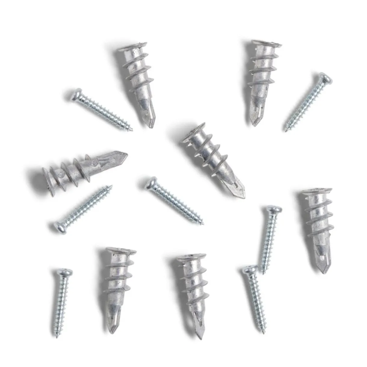 Lot de 7 chevilles autoforeuses avec vis Ø6x30mm charge 20kg < Gifi Discount