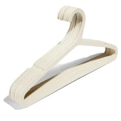 Lot de 25 cintres en paille de blé brun 43x21,5cm < Gifi New