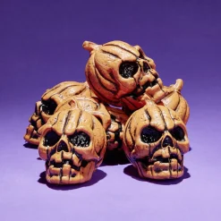 Lot de 6 citrouilles têtes de mort décoration Halloween à poser < Gifi Discount