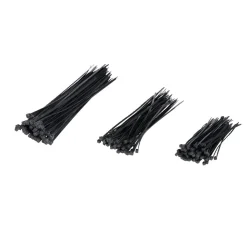 Lot de 180 colliers de serrage en nylon noir