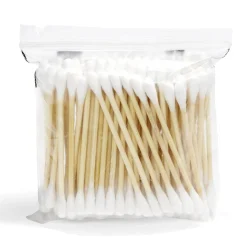 Lot de 100 coton-tiges en bambou et coton