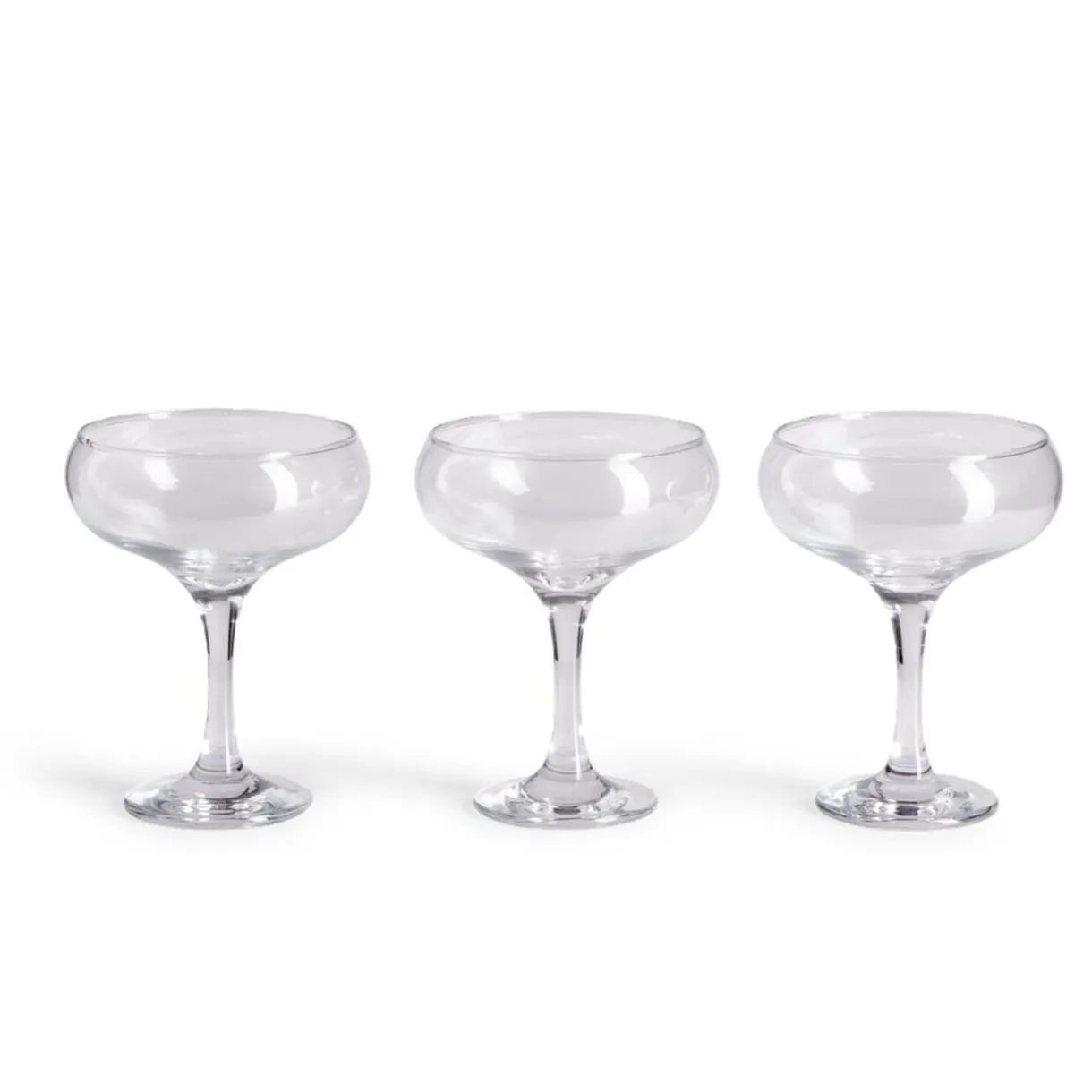 Lot de 3 coupes de champagne en verre 27cl < Gifi New