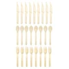 Lot de 24 couverts en bois < Gifi Online