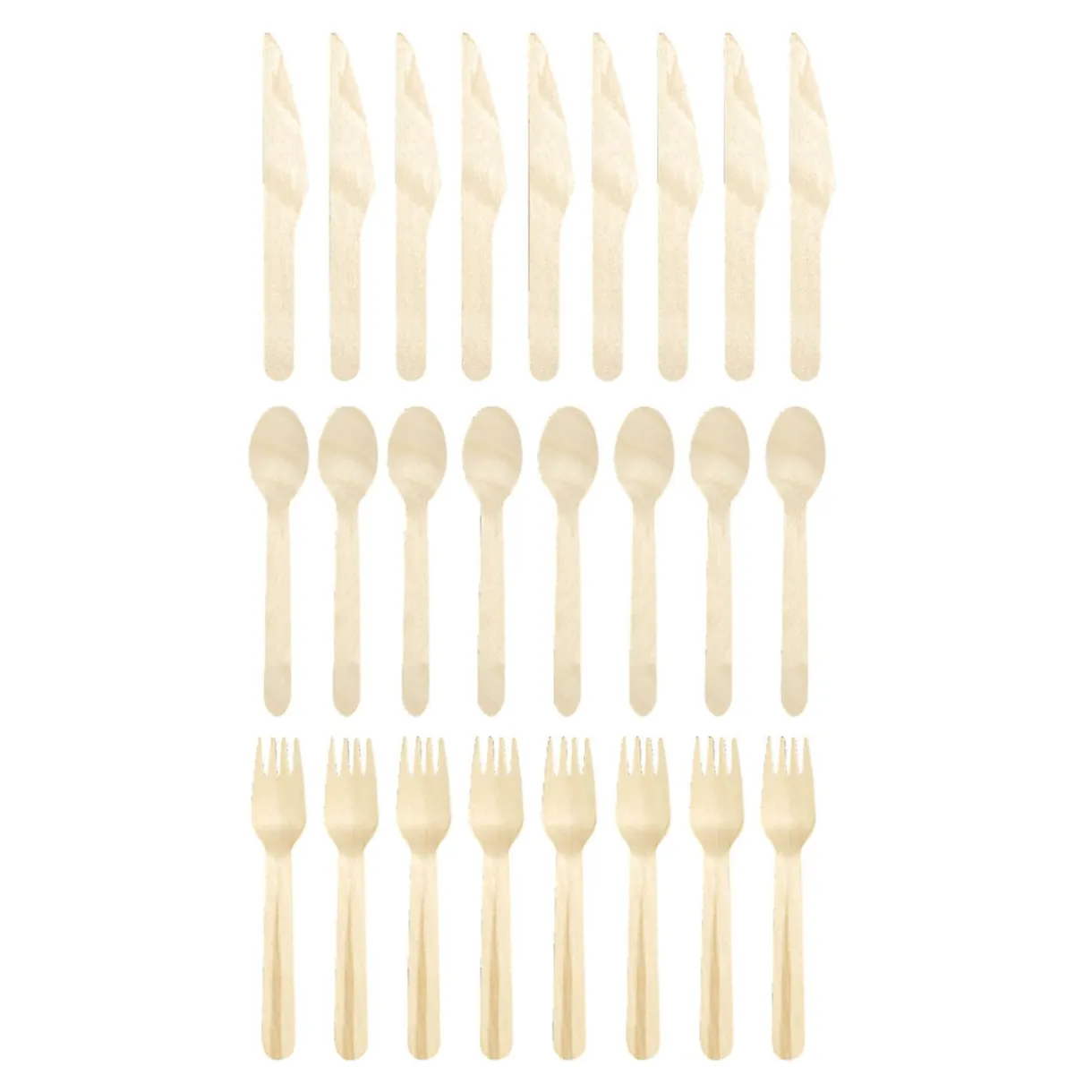 Lot de 24 couverts en bois < Gifi Online