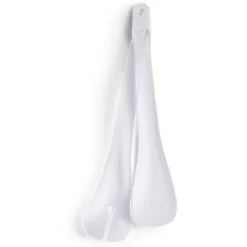 Lot de 2 couverts à salade plastique blanc L.31cm < Gifi Outlet