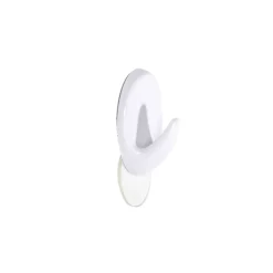 Lot de 12 crochets adhésifs plastique blanc < Gifi New