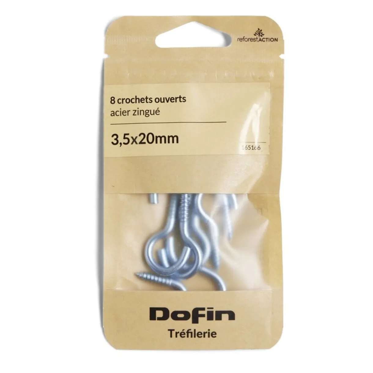 Lot de 8 crochets ouverts gris Ø3,5x20mm < Gifi Sale