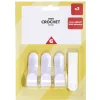 Lot de 3 crochets plastique blanc < Gifi Online