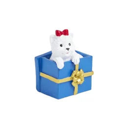 Lot de 3 figurines pour village animé de Noël thème chiots < Gifi Best