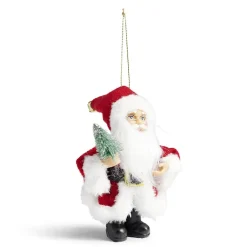 Lot de 2 figurines Père-Noël à suspendre