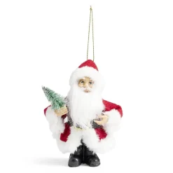 Lot de 2 figurines Père-Noël à suspendre