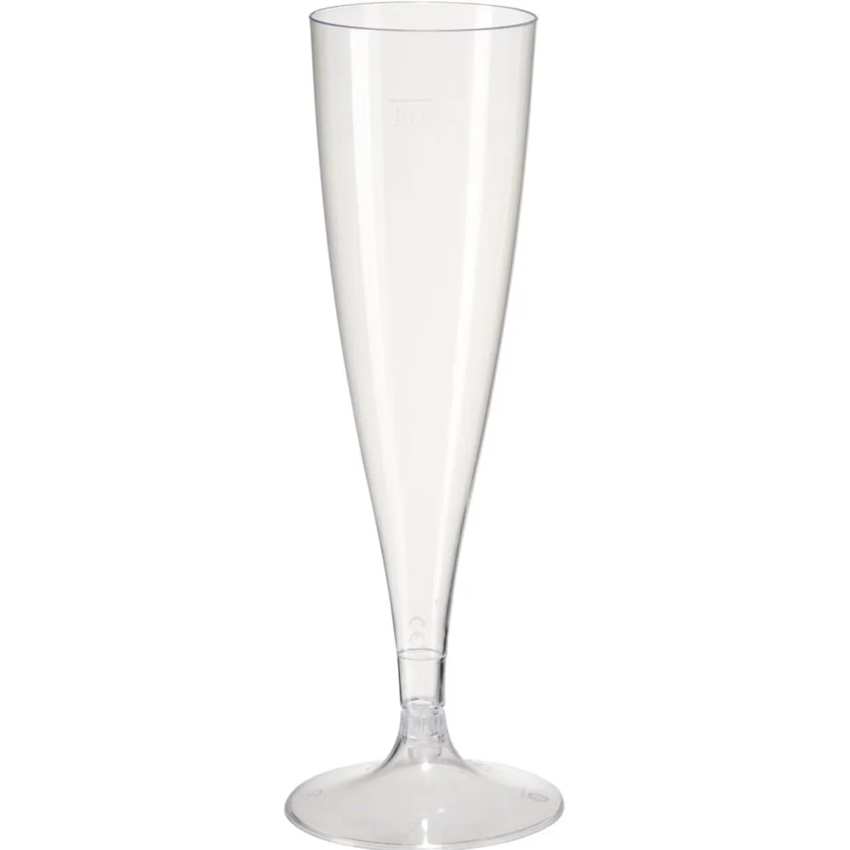 Lot de 6 flûtes 140ml plastique transparent Ø5xH18cm < Gifi