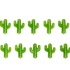 Lot de 10 glaçons réutilisables en forme de cactus 5x3,5cm