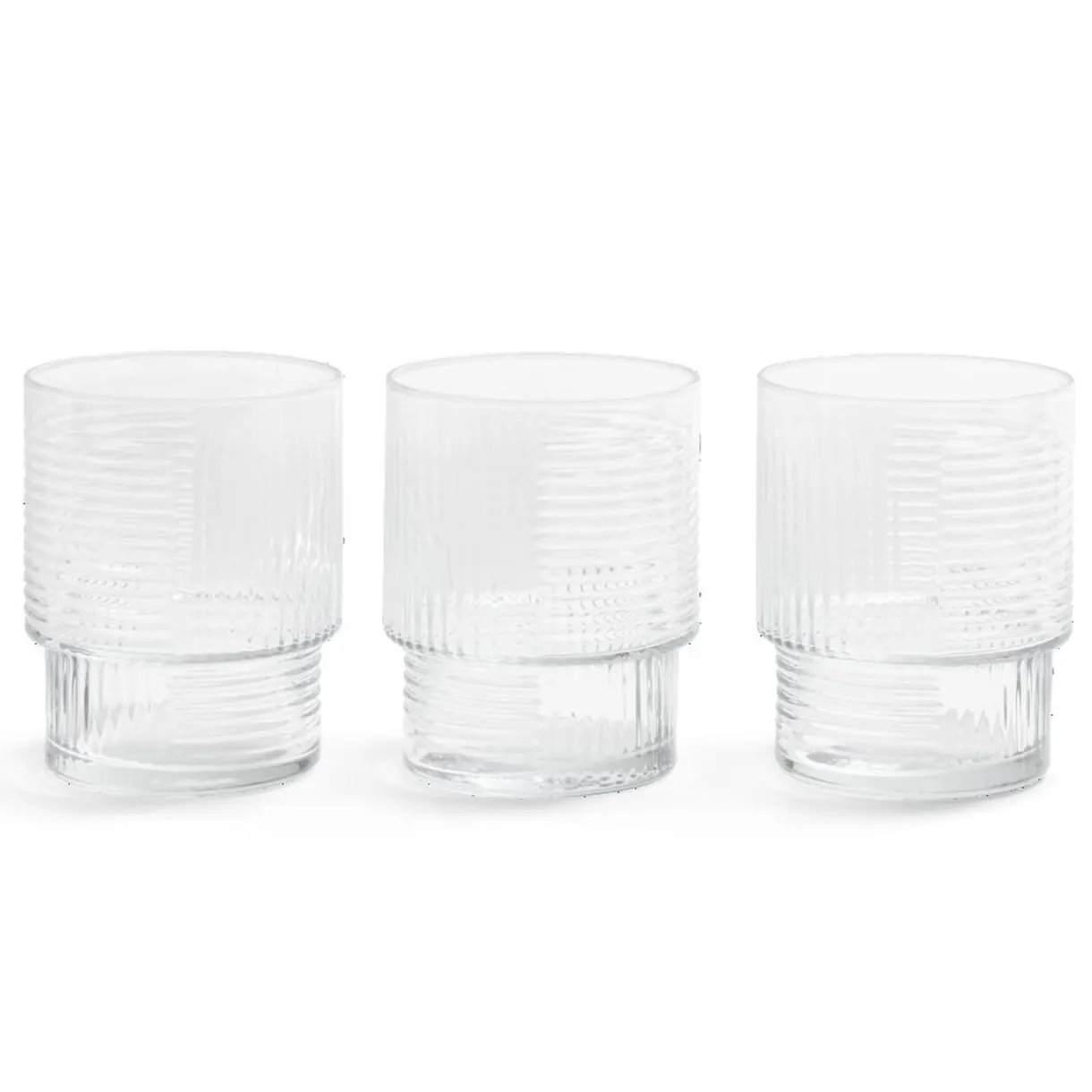 Lot de 3 gobelets en verre empilables 32,5cl < Gifi Best