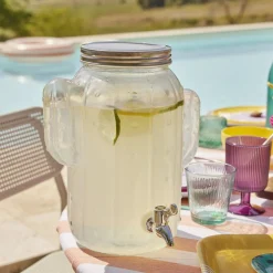 Lot de 4 gobelets en verre Nora coloré transparent 25,5cl < Gifi Sale