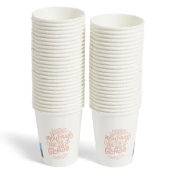 Lot de 50 gobelets jetables en carton < Gifi