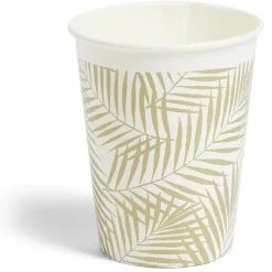Lot de 8 gobelets motif nature carton 24cl