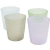 Lot de 4 gobelets pour enfant Ø7,7xH.8,5cm plastique coloré
