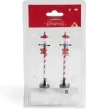 Lot de 2 lampadaires sucre d'orge LED à piles H10cm < Gifi Clearance
