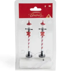 Lot de 2 lampadaires sucre d'orge LED à piles H10cm < Gifi Clearance