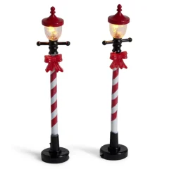 Lot de 2 lampadaires sucre d'orge LED à piles H10cm < Gifi Clearance