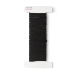 Lot de 20 élastiques à cheveux mousse polyester noir