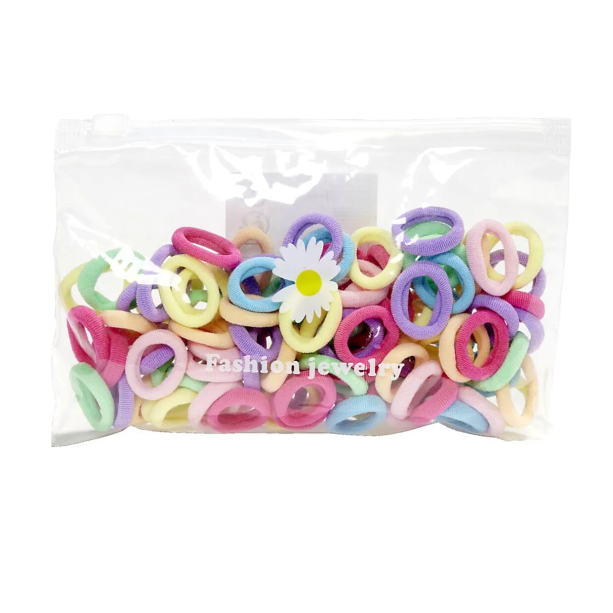 Lot de 100 élastiques à cheveux noirs ou multicolores < Gifi Outlet