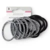 Lot de 15 élastiques à cheveux polyester noir et blanc aspect chiné < Gifi Outlet