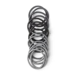 Lot de 15 élastiques sans métal gris et noir < Gifi New