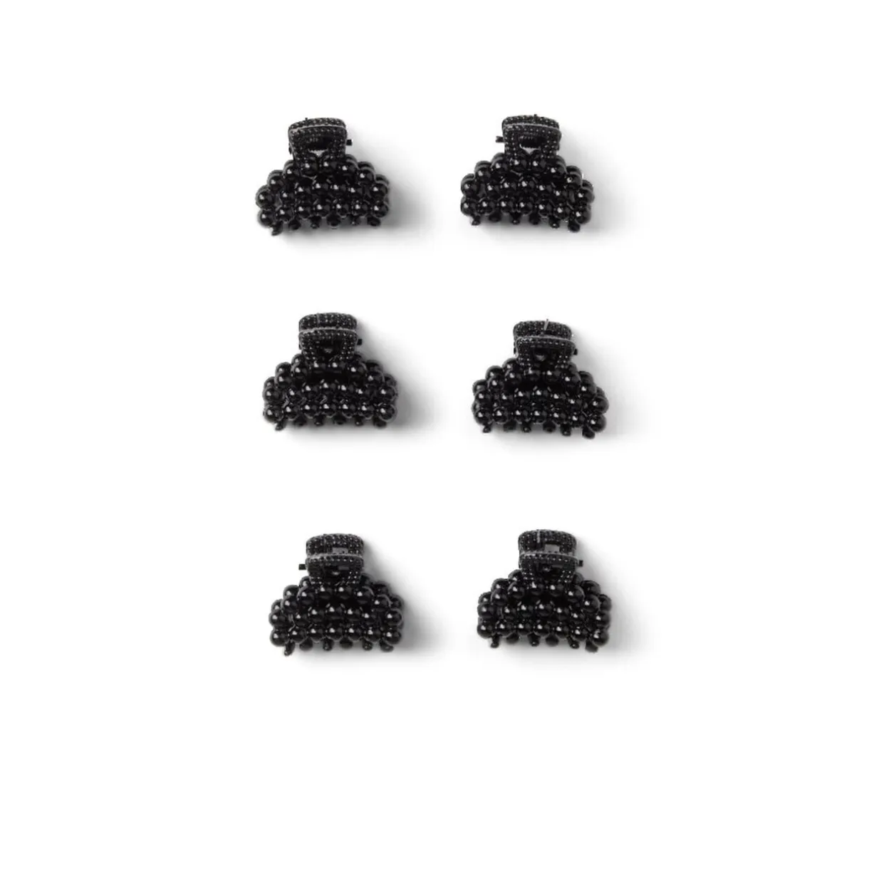 Lot de 10 mini pinces cheveux papillon noir brillant L2cm < Gifi Sale