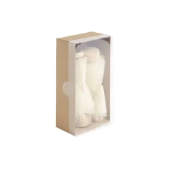 Lot de 4 mini sapins décoratifs - 2 modèles vert ou blanc
