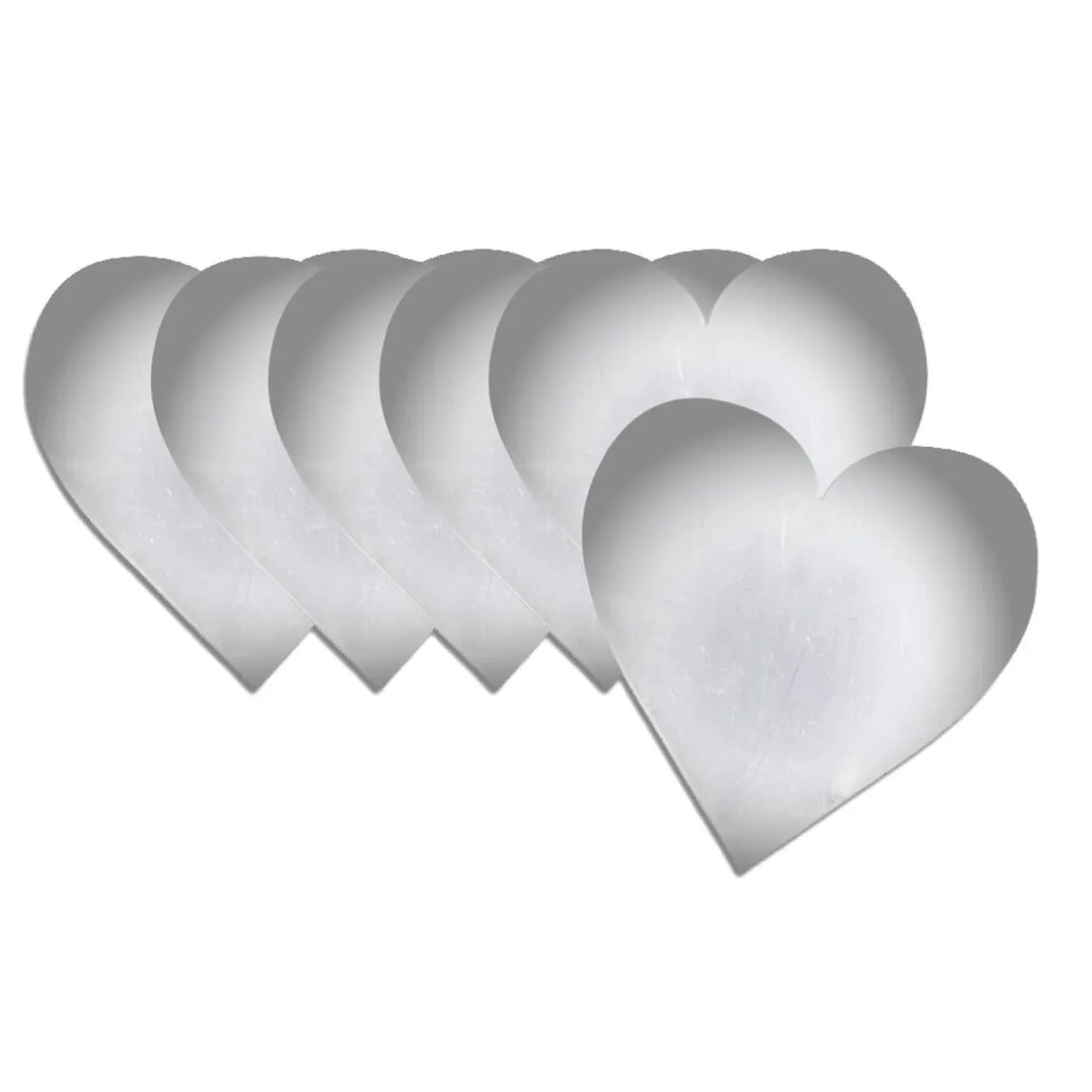 Lot de 6 miroirs adhésifs forme coeur ou rond < Gifi Discount