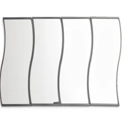 Lot de 4 miroirs forme vague 16,5x19,8cm < Gifi Clearance