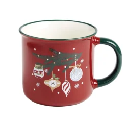 Lot de 4 mugs en céramique décor Noël 365ml < Gifi Online