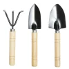 Lot de 3 outils de jardin en bois pelle/râteau/bêche < Gifi Online