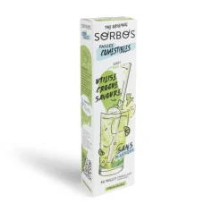 Lot de 6 pailles comestibles goût citron vert