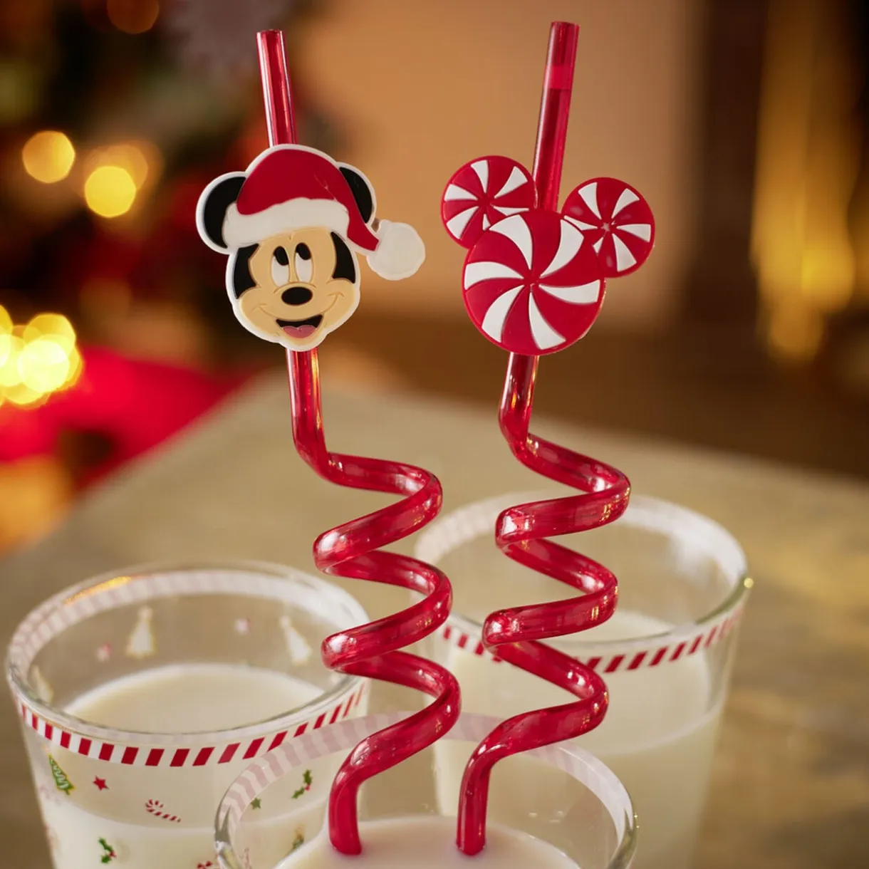 Lot de 4 pailles Disney spirale plastique réutilisable rouge L26,5cm < Gifi Outlet