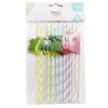 Lot de 12 pailles en papier design fruit < Gifi