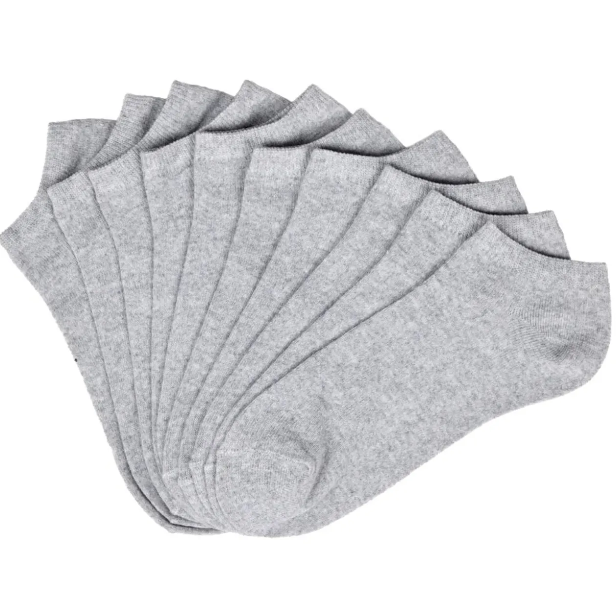 Lot de 5 paires de chaussettes basses polycoton uni 35/38 (3 moddèles)