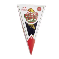 Lot de 3 paires de chaussettes mixtes design pizza 39/42