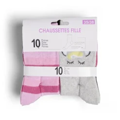 Lot de 10 paires de chaussettes pour enfant polycoton < Gifi Best