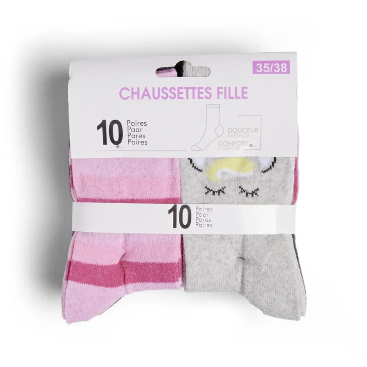 Lot de 10 paires de chaussettes pour enfant polycoton < Gifi Best
