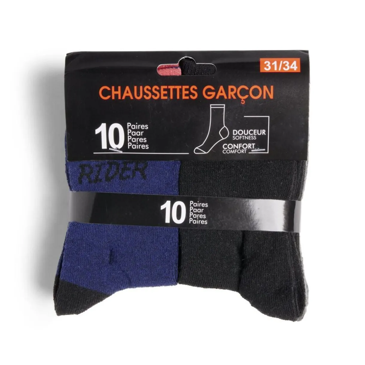 Lot de 10 paires de chaussettes pour enfant polycoton < Gifi Best